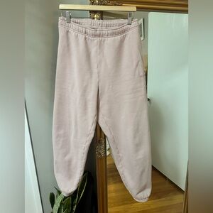 Aritzia TNA baby pink sweats